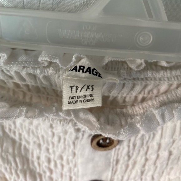 garage white extra small strapless romper 🤍 - Picture 5 of 7